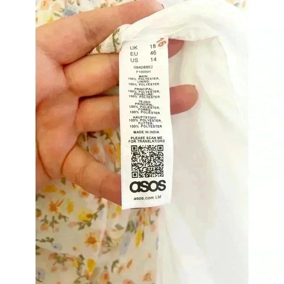 ASOS Curvy Floral Ruffle Dress - Picture 2 of 5